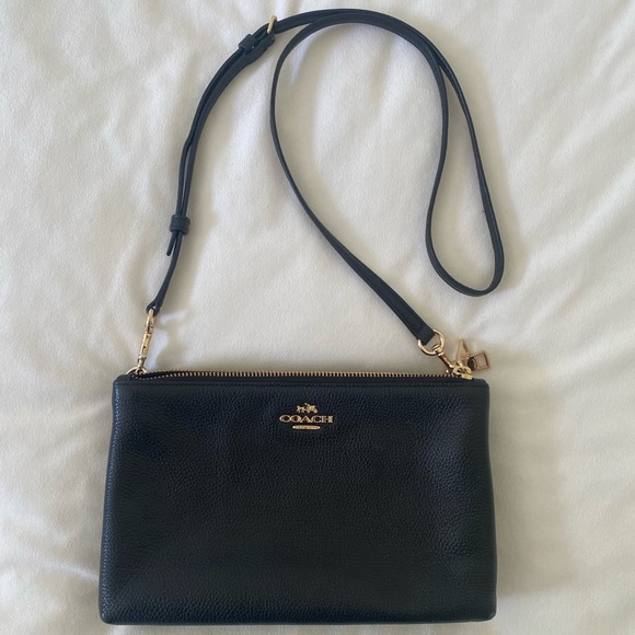Coach Bags Coach Lyla Pebble Leather Crossbody Purse Black Poshmark